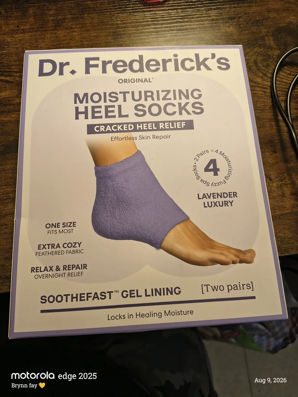 Moisturizing Heel Socks - Peach Fuzz